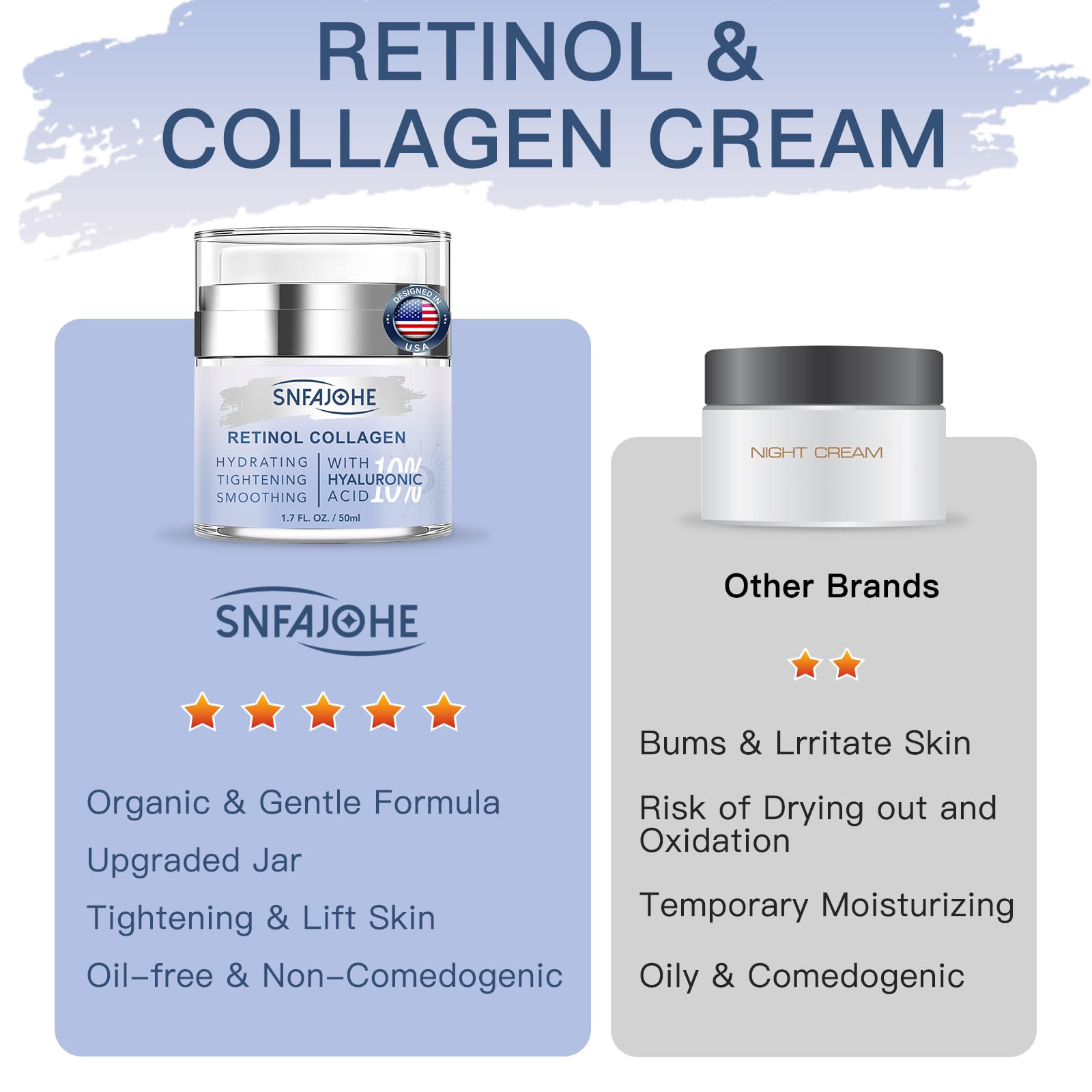 SNFAJOHE neck firming close up shows targeted décolleté care.