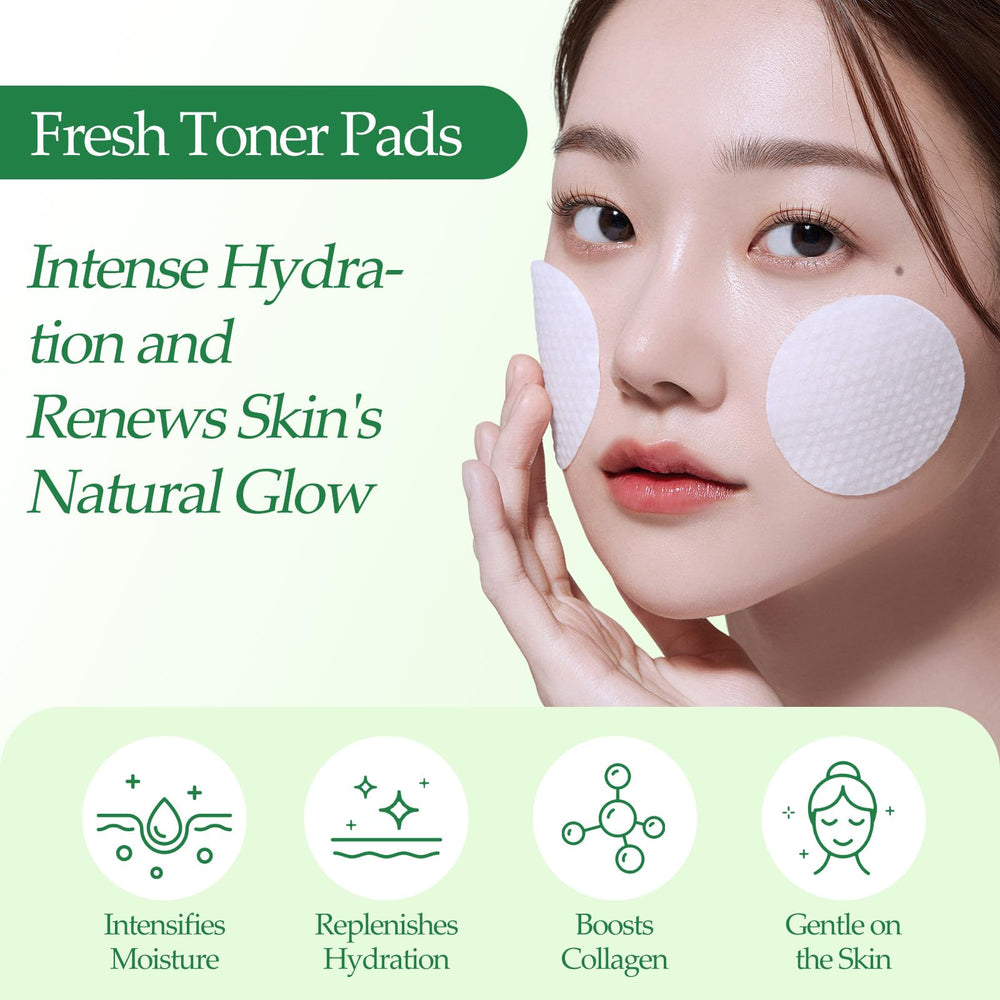 Snidin cotons-tonifiants hydratation immédiate pour peau lumineuse et fraîche.