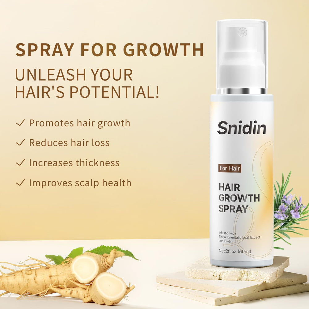 Snidin Spray Rosmarin Biotine, flacon 60 ml, complément potentiel à la routine capillaire