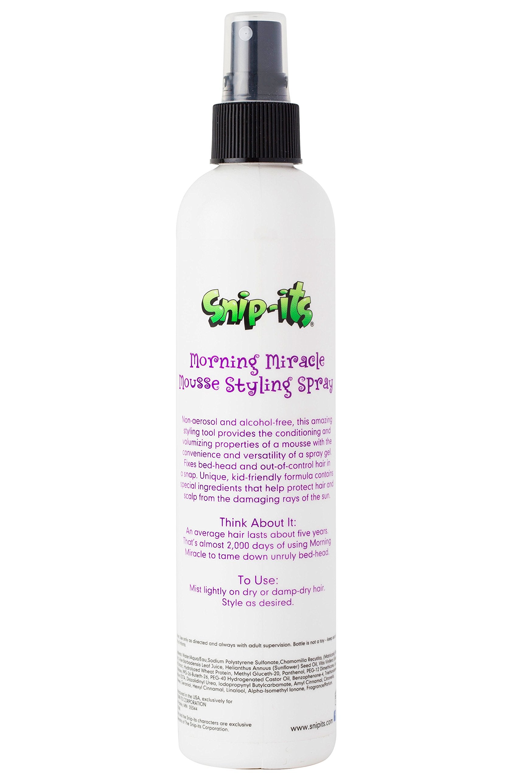 Snip-its Morning Miracle spray-application douce pour dompter frisottis et mèches indisciplinées