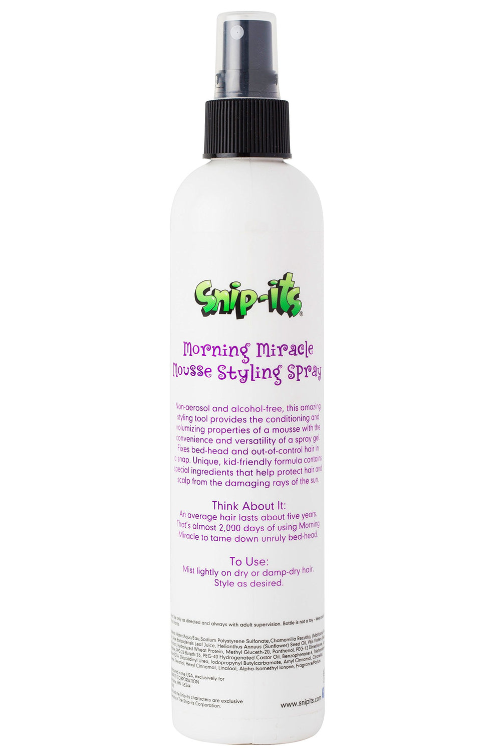 Snip-its Morning Miracle spray-application douce pour dompter frisottis et mèches indisciplinées