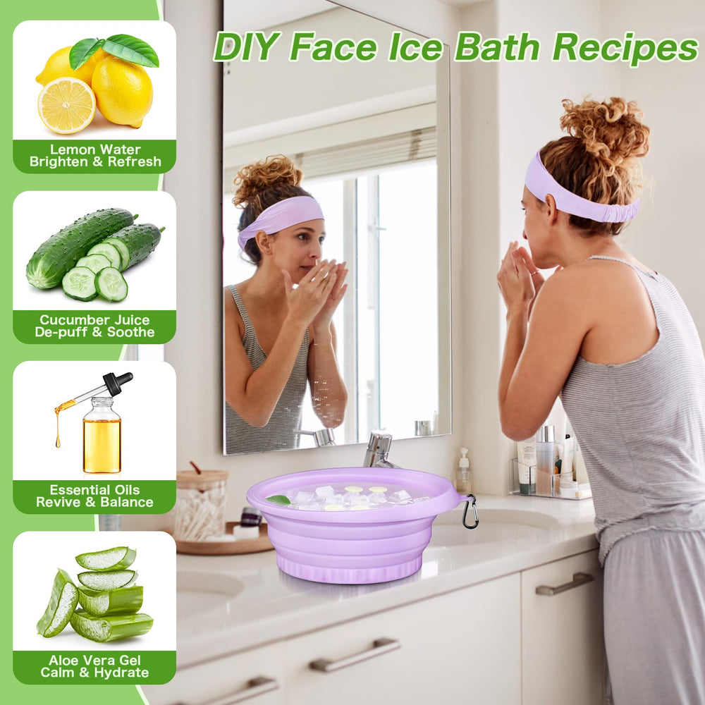 Snipeup bol-glace-visage personnalisable avec glaçons citron pour éclaircir le teint