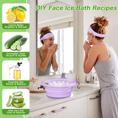 Snipeup bol-glace-visage personnalisable avec glaçons citron pour éclaircir le teint