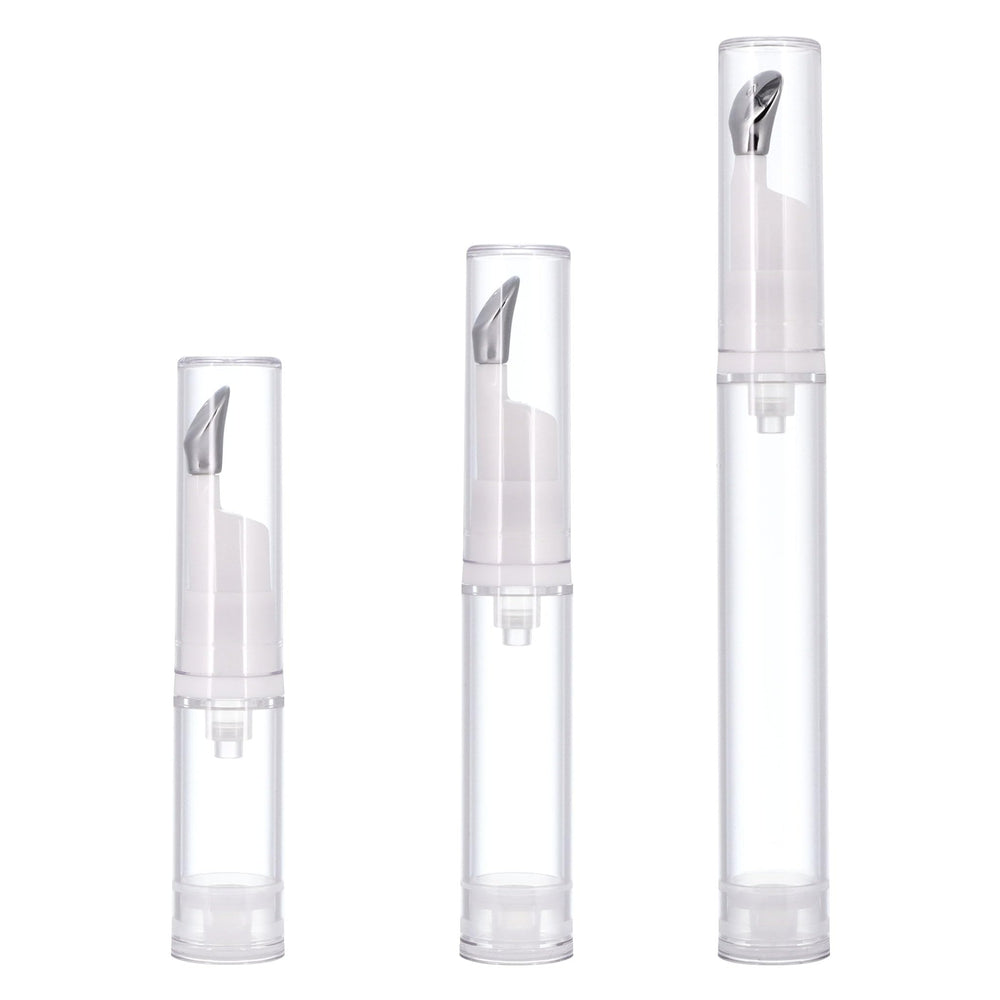 Snowso bouteille pompe sous-vide 5 ml vue de face, pratique pour les soins en voyage.