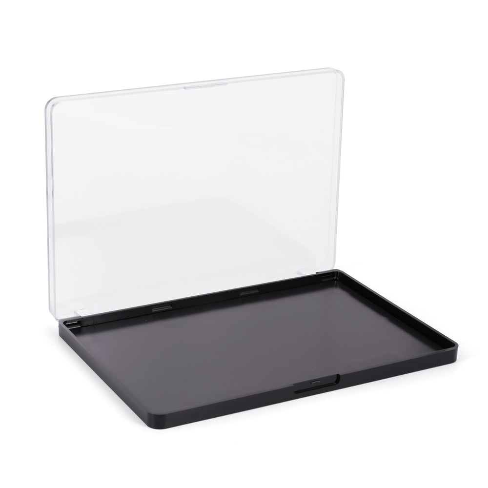 Snowso palette magnétique vide avec couvercle transparent, rangement clair des fards.