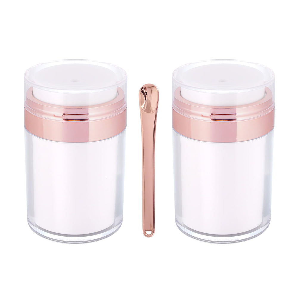 Snowso pot-sans-air rose doré, 2 pièces, pratique pour voyage sans fuite