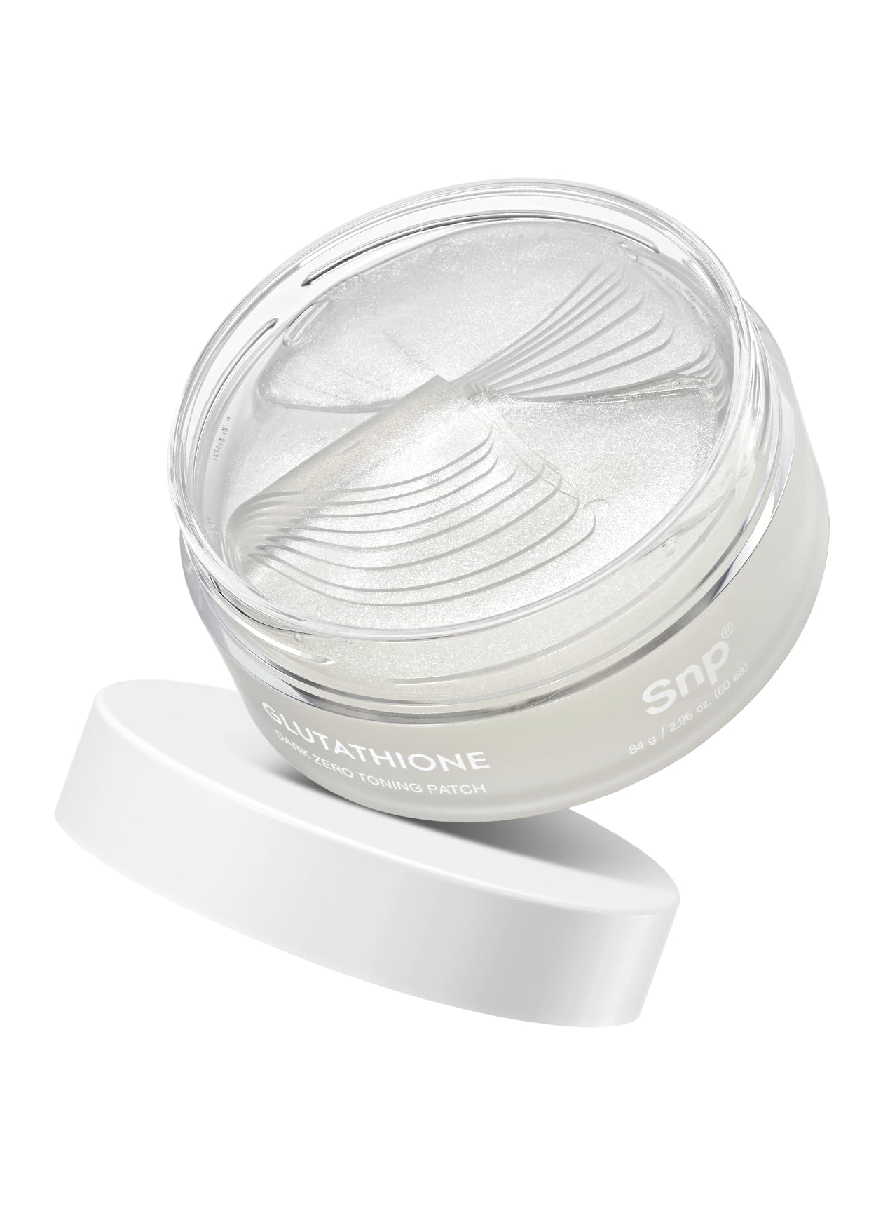 Patch SNP glutathione pour les yeux ciblant taches et imperfections.