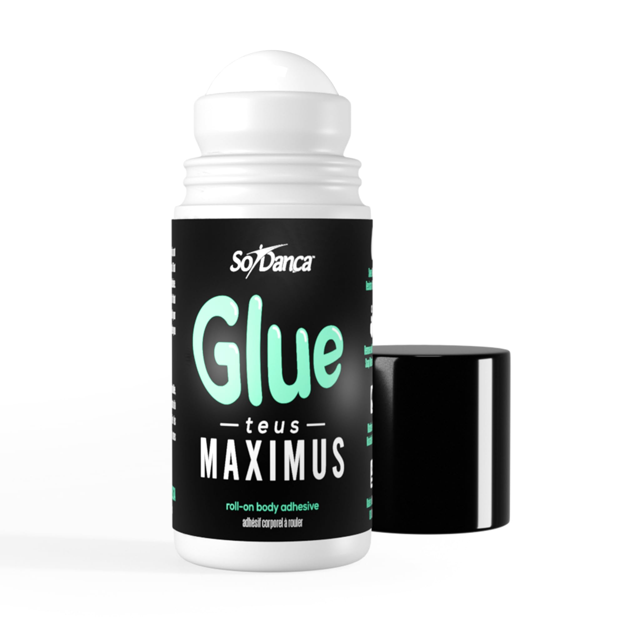 So Danca Glue-teus Maximus avec applicateur-roll-on pour une adhérence précise en scène.
