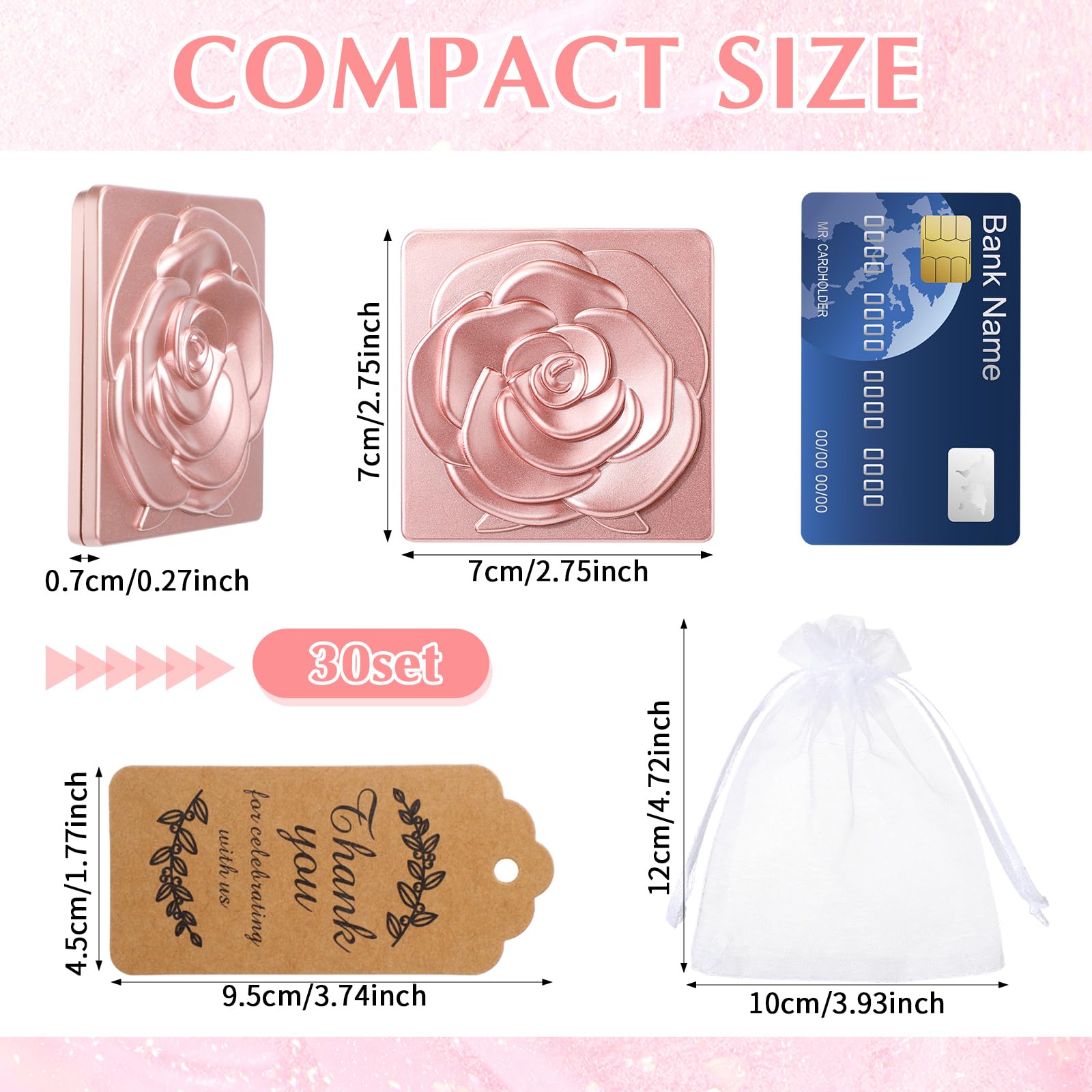 Soaoo sachet organza blanc pour miroirs, rangement léger et chic.