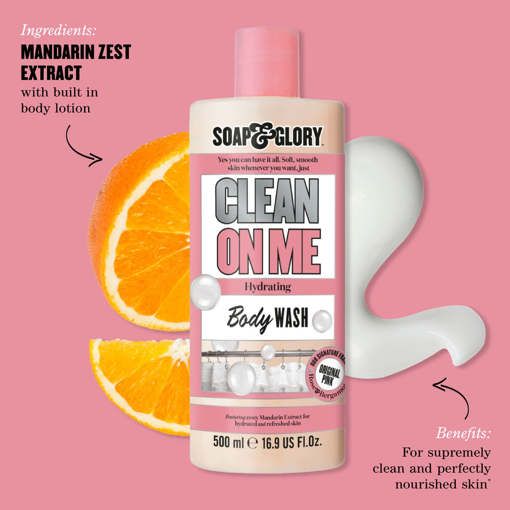 Soap & Glory Clean On Me — Application simple, hydratation longue.