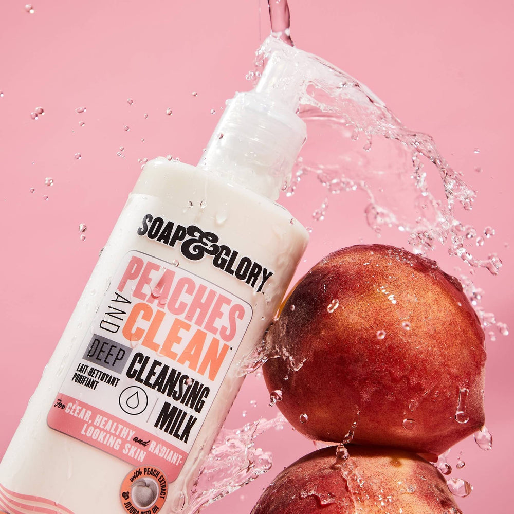 Soap & Glory démaquillage lait hydratant, texture crèmeuse sans tiraillement