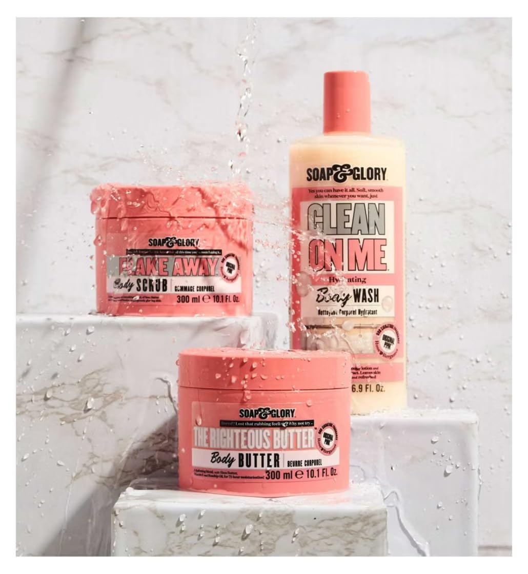 Soap & Glory Gel Douche Clean On Me, emballage pratique de 500 ml