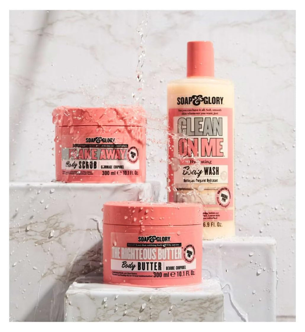 Soap & Glory Gel Douche Clean On Me, emballage pratique de 500 ml