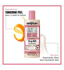Soap & Glory Gel Douche Clean On Me, mousse généreuse prête à être appliquée sous la douche