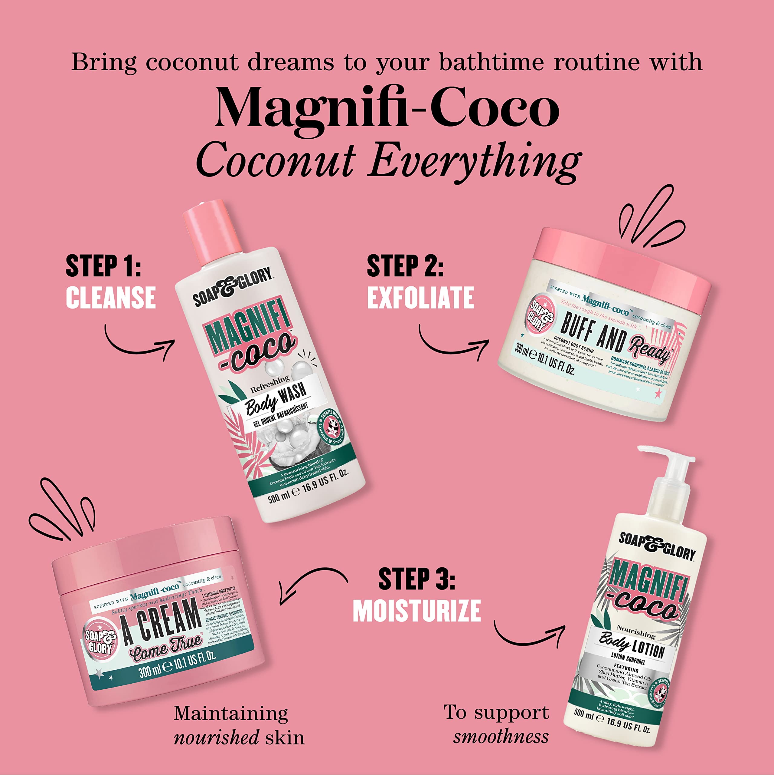 Soap & Glory Magnifi-Coco: parfum coco gourmand pour une sensation réconfortante