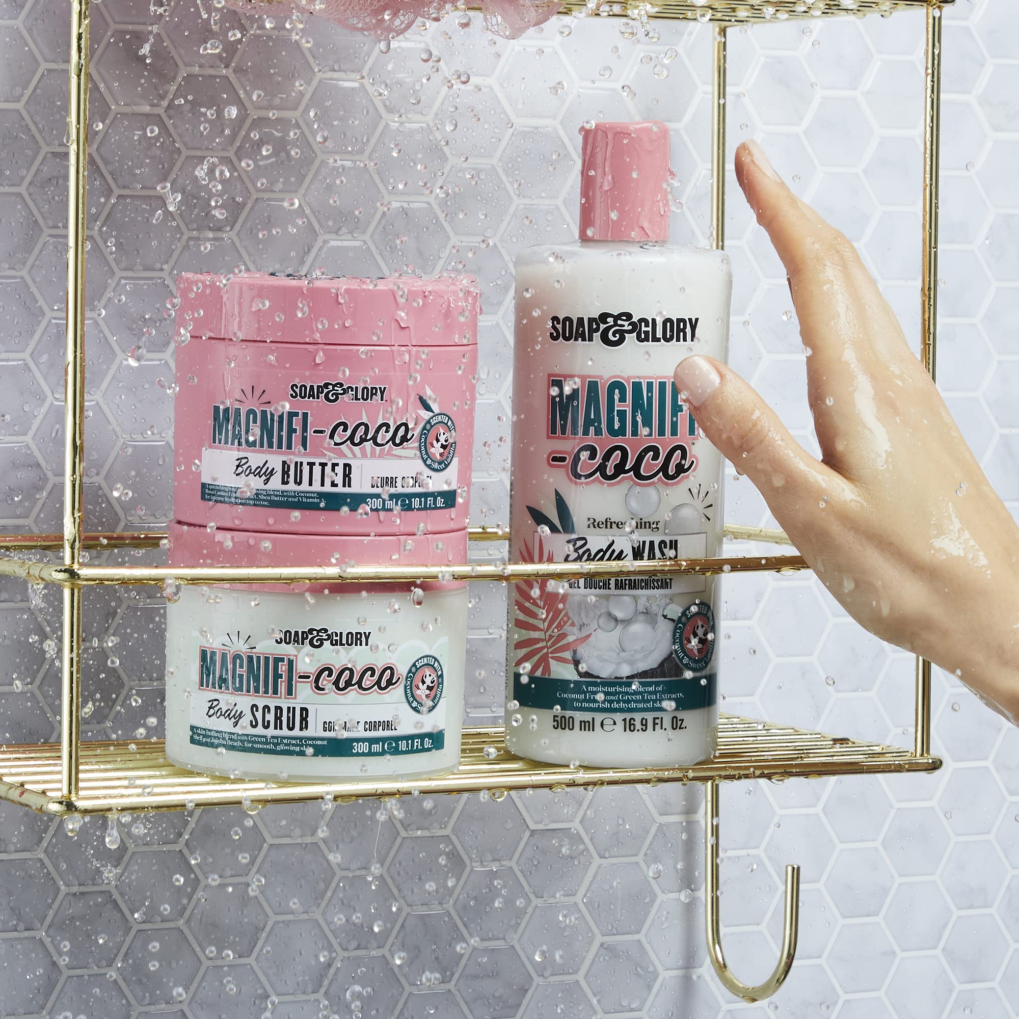 Soap & Glory Magnifi-Coco: ingrédients clés huile d amande et beurre de karité