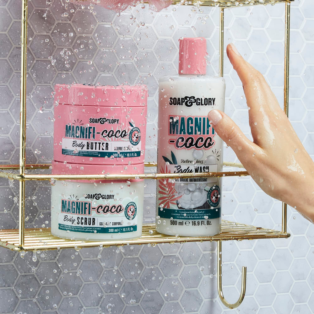 Soap & Glory Magnifi-Coco: ingrédients clés huile d amande et beurre de karité