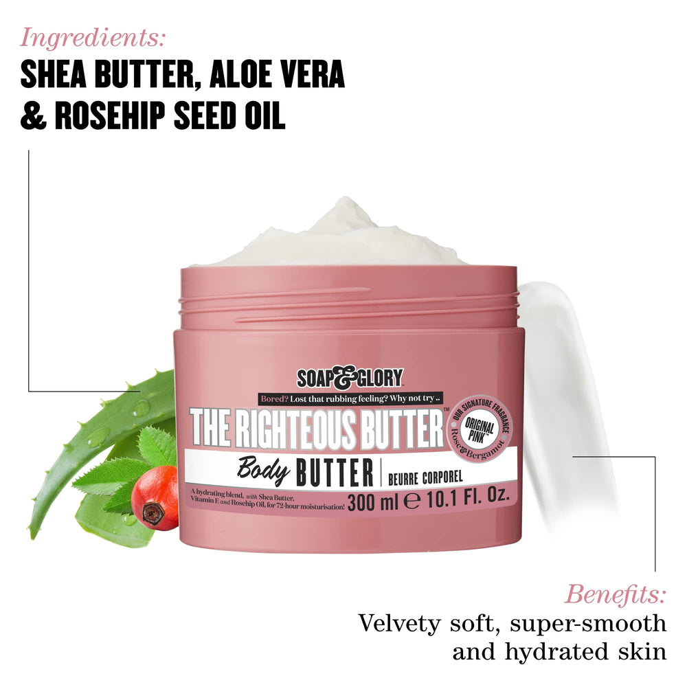 Soap & Glory The Righteous Butter – massage sur peau humide après douche