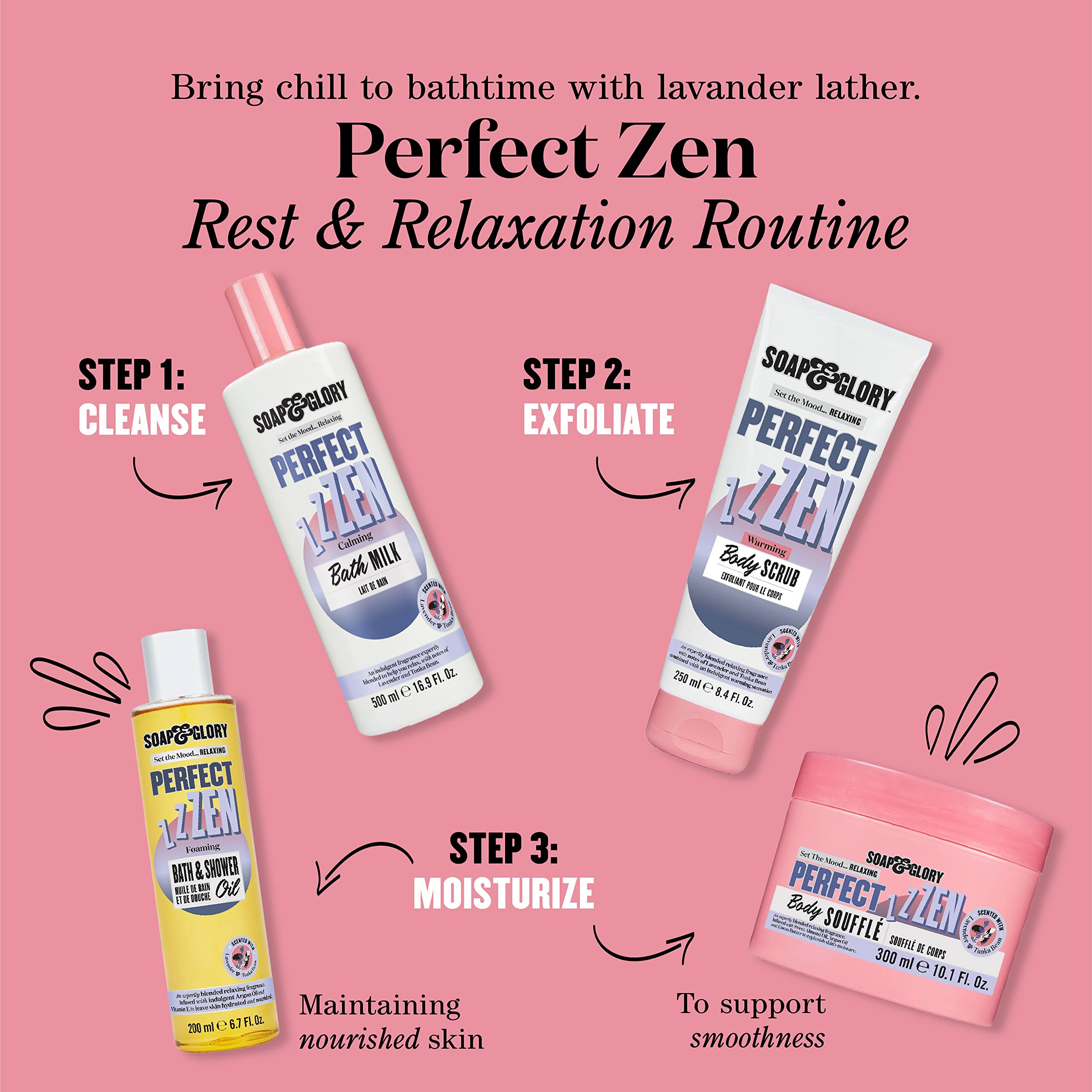 Label vegan et cruelty-free de Soap & Glory Perfect Zen