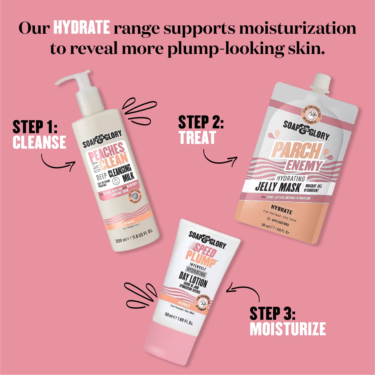Soap & Glory usage matin et soir peau propre et rafraîchie
