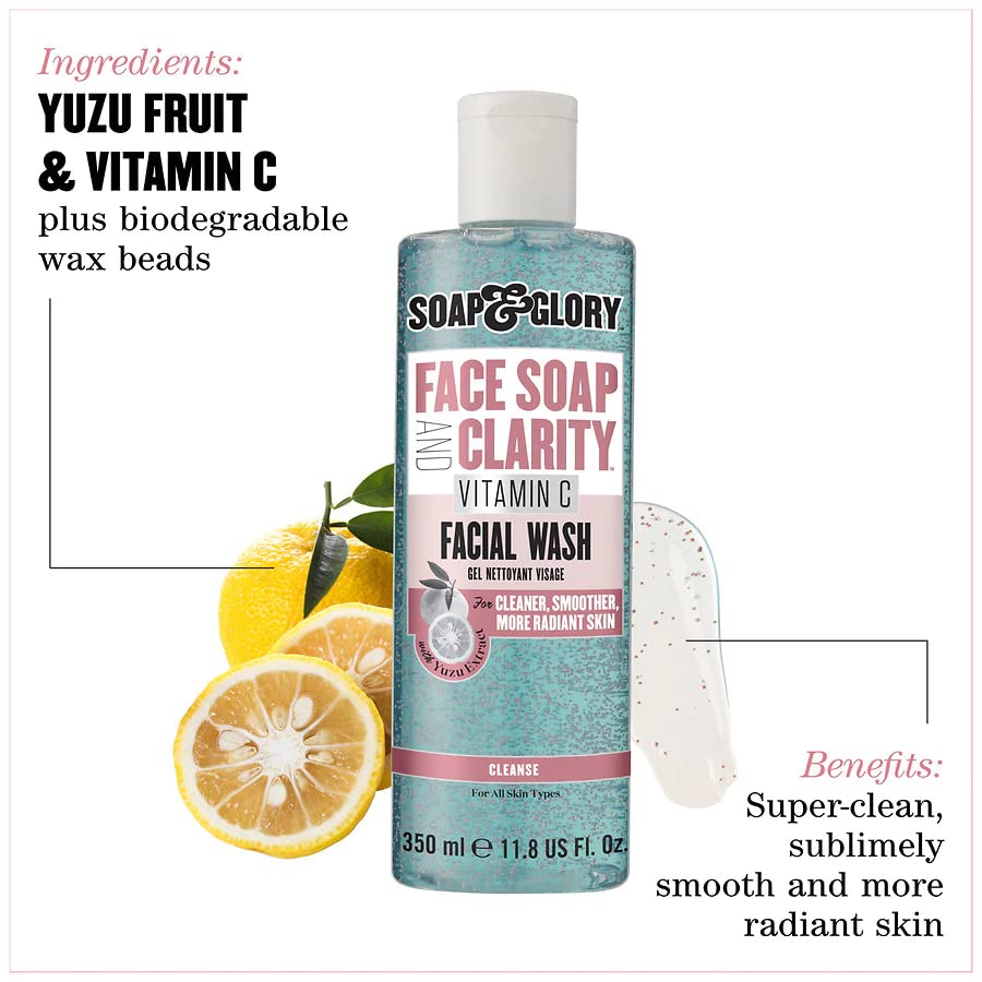 Soap & Glory Vitamin C nettoyant-mousse: mousse légère qui purifie et laisse la peau fraîche.