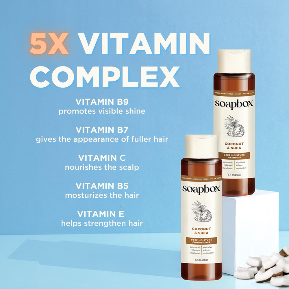 Soapbox aloé karité soin cheveux, formule nourrissante et hydratante.