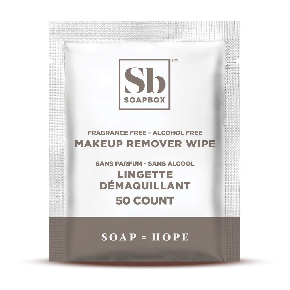 Boite Soapbox 50 lingettes pratique pour sac ou voyage.