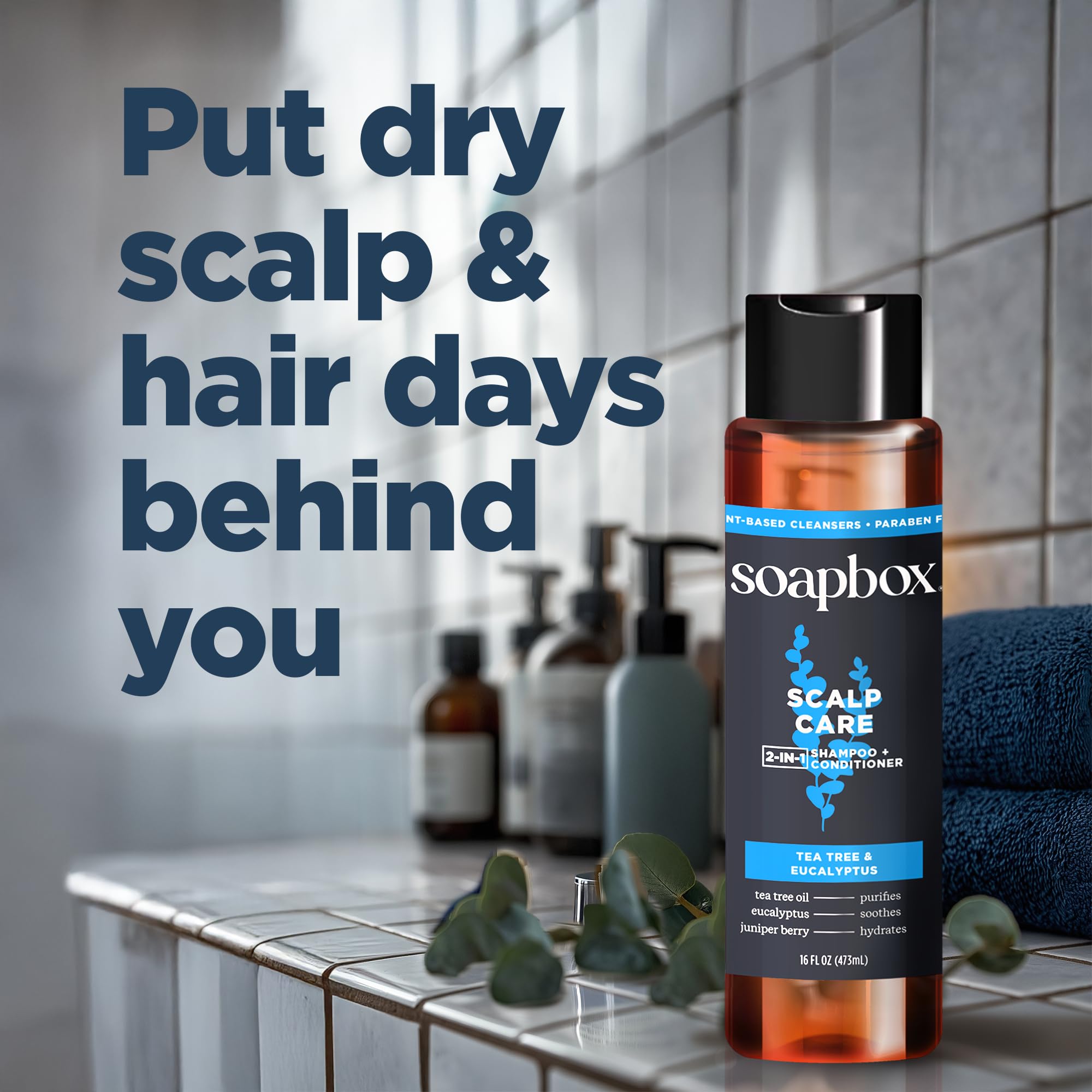 Soapbox bouteille-douche pratique pour la routine quotidienne.