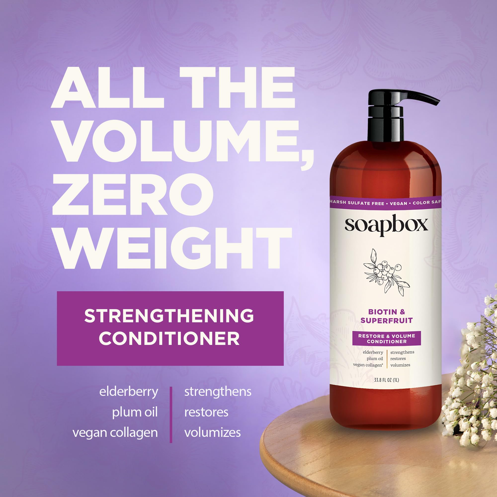 Cheveux fins obtiennent plus de corps et douceur avec Soapbox