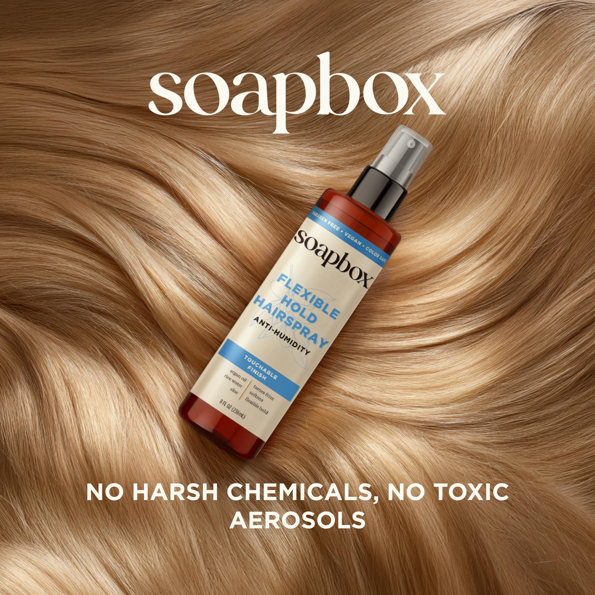 Soapbox huile d'argan nourrissante pour cheveux.