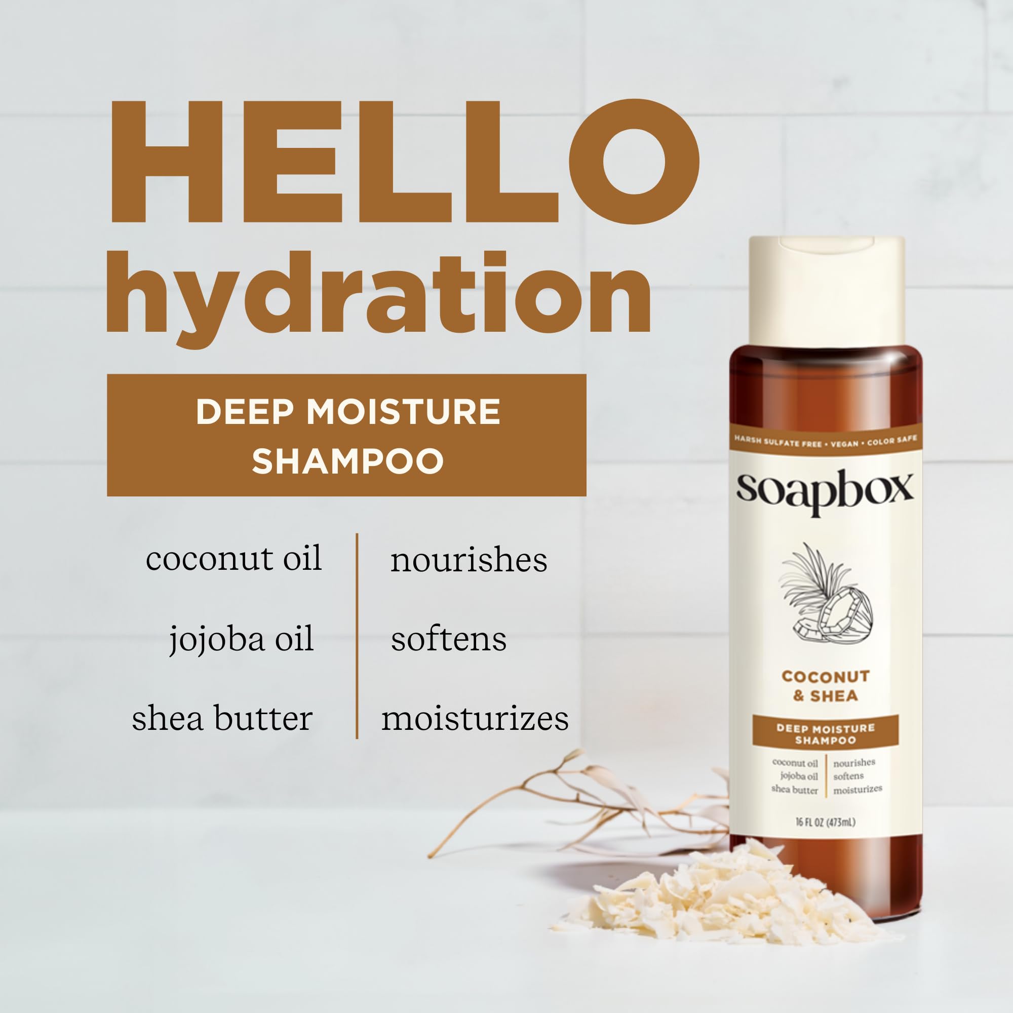 Soapbox huile jojoba, perle nourrissante pour cheveux brillants et sains.