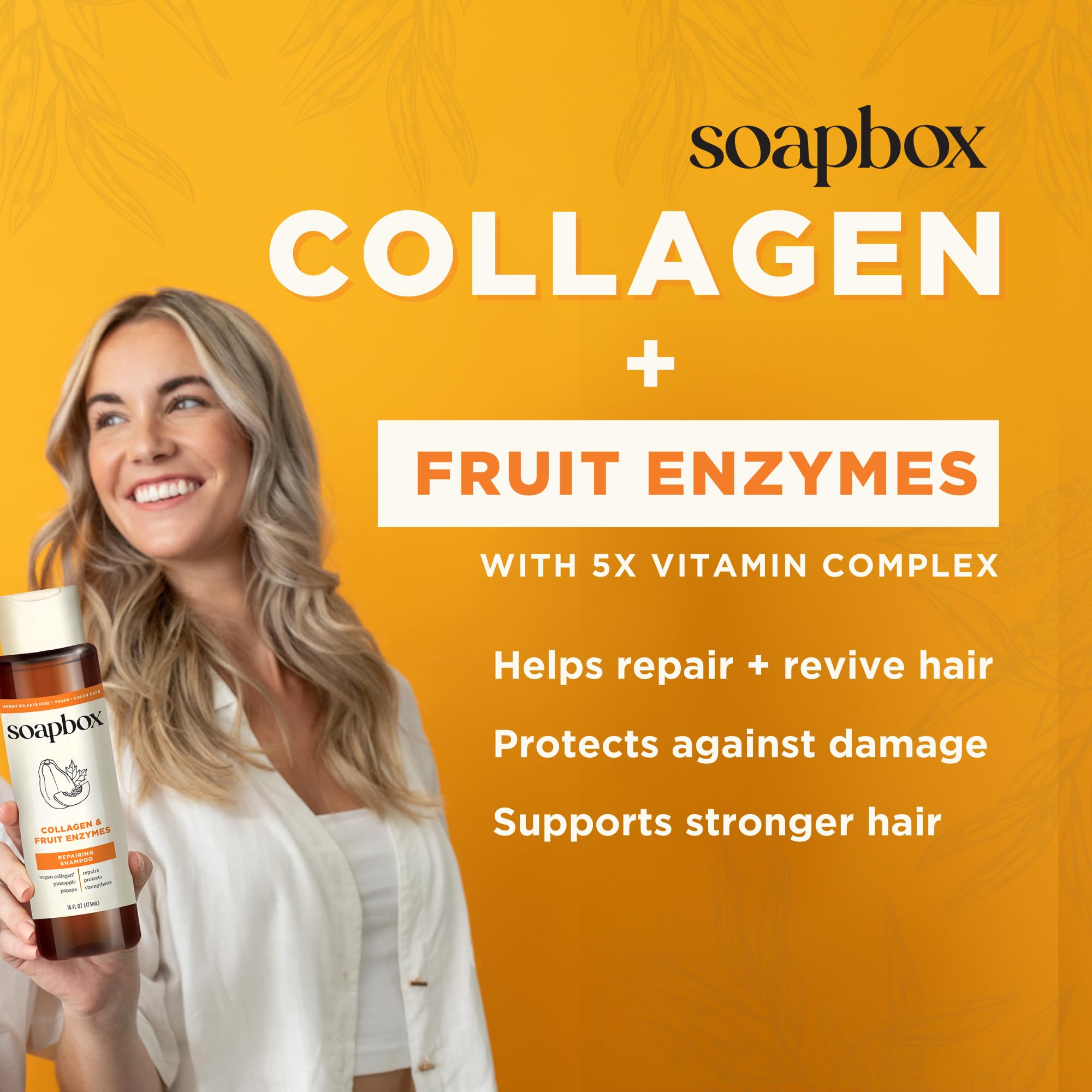 Ingrédients Soapbox: enzymes d’ananas et papaye pour cheveux sains.