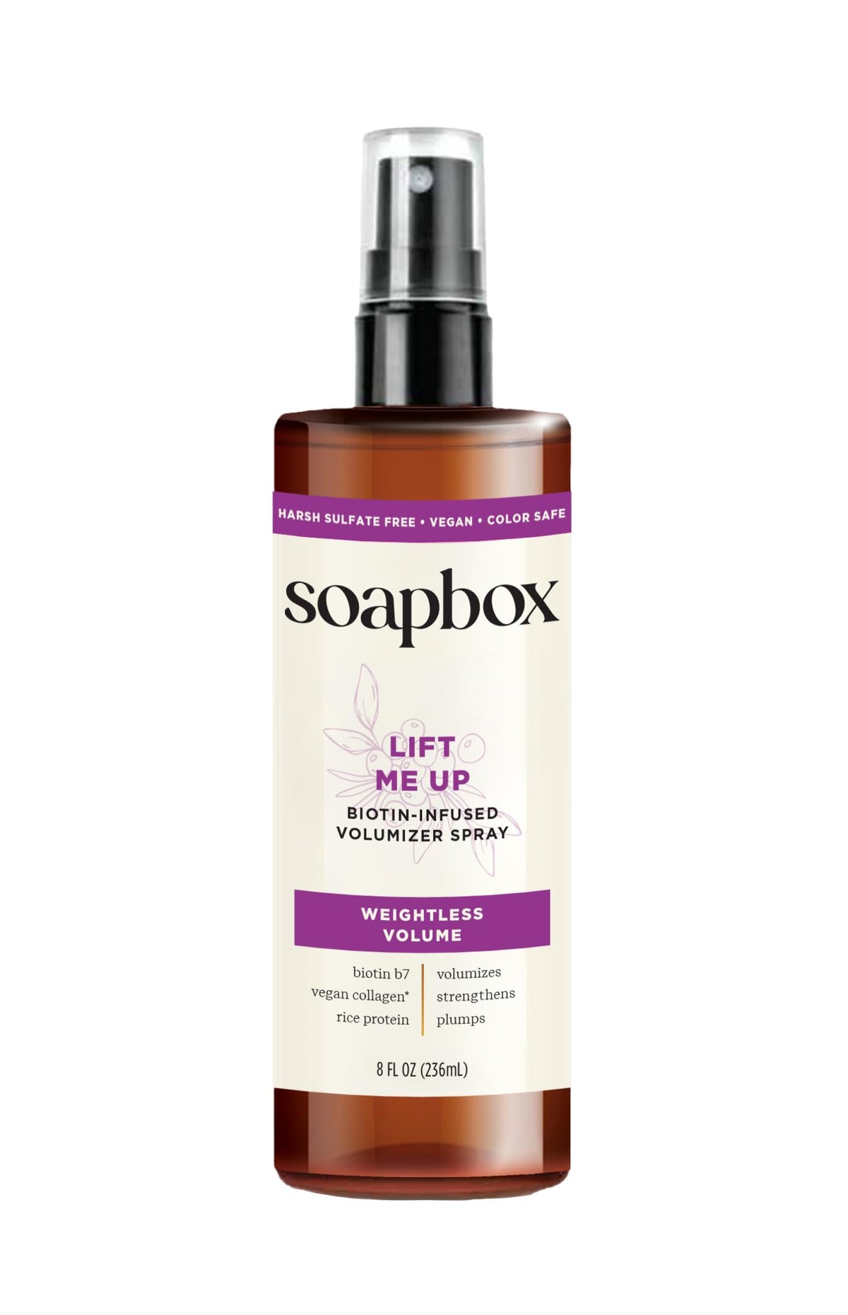 Soapbox Lift Me Up – bouteille-volume pour un volume immédiat sans lourdeur.