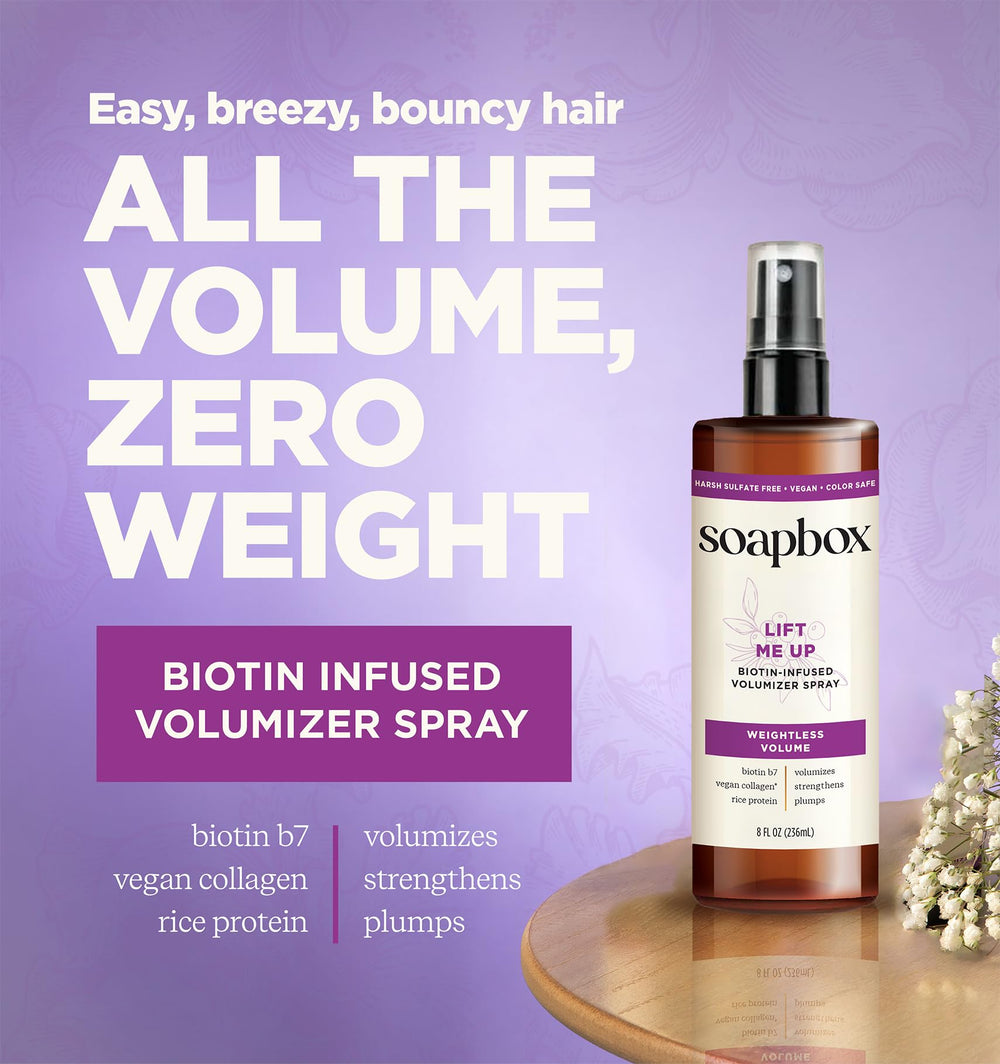 Soapbox Lift Me Up – ingrédients naturels et formule sans silicone.