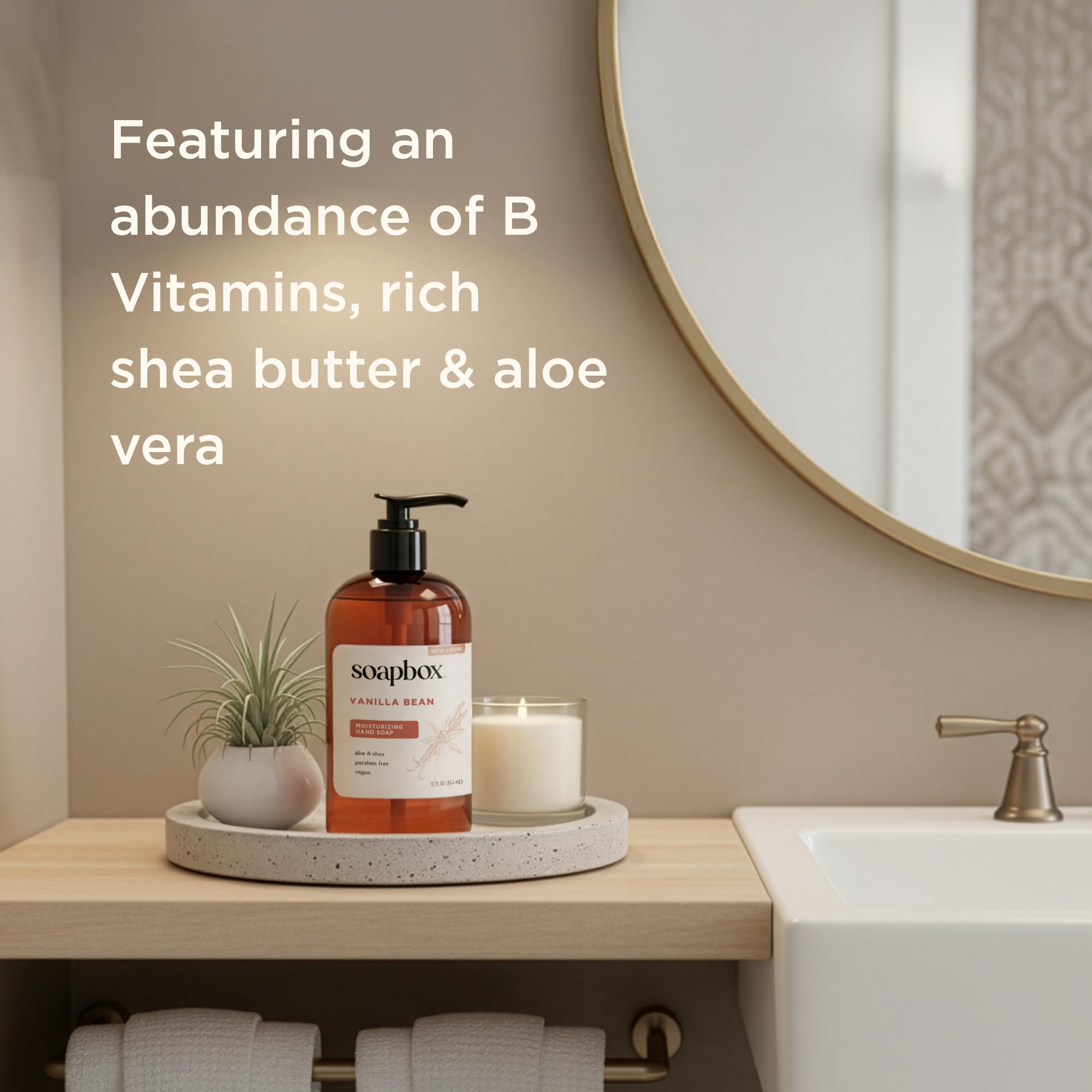 Soapbox Liquide Mains Vanille Lys : formule vegan et sans cruauté.