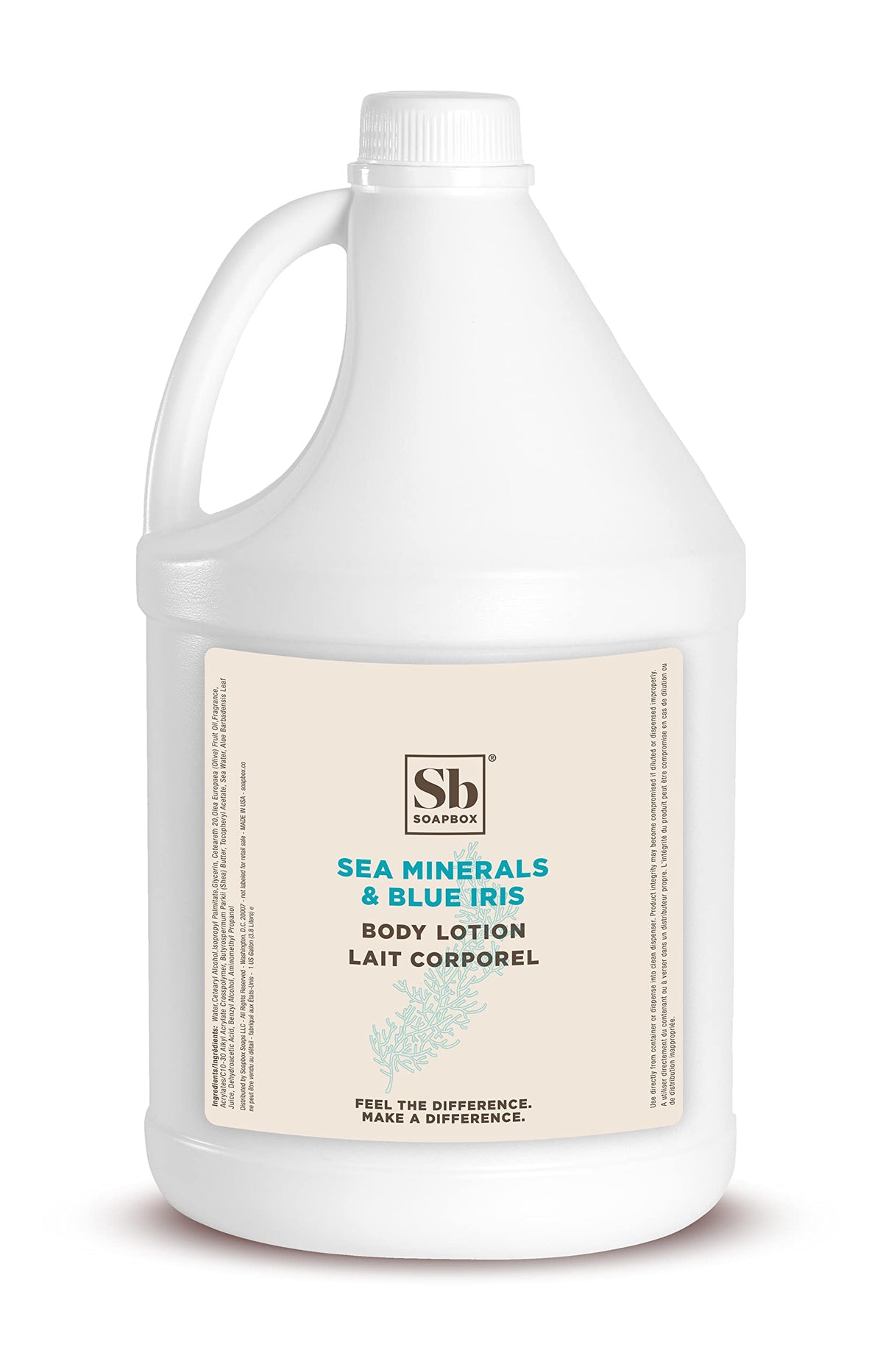 Soapbox Lotion Corps avec Sea Minerals et Iris Bleu, hydratation en profondeur