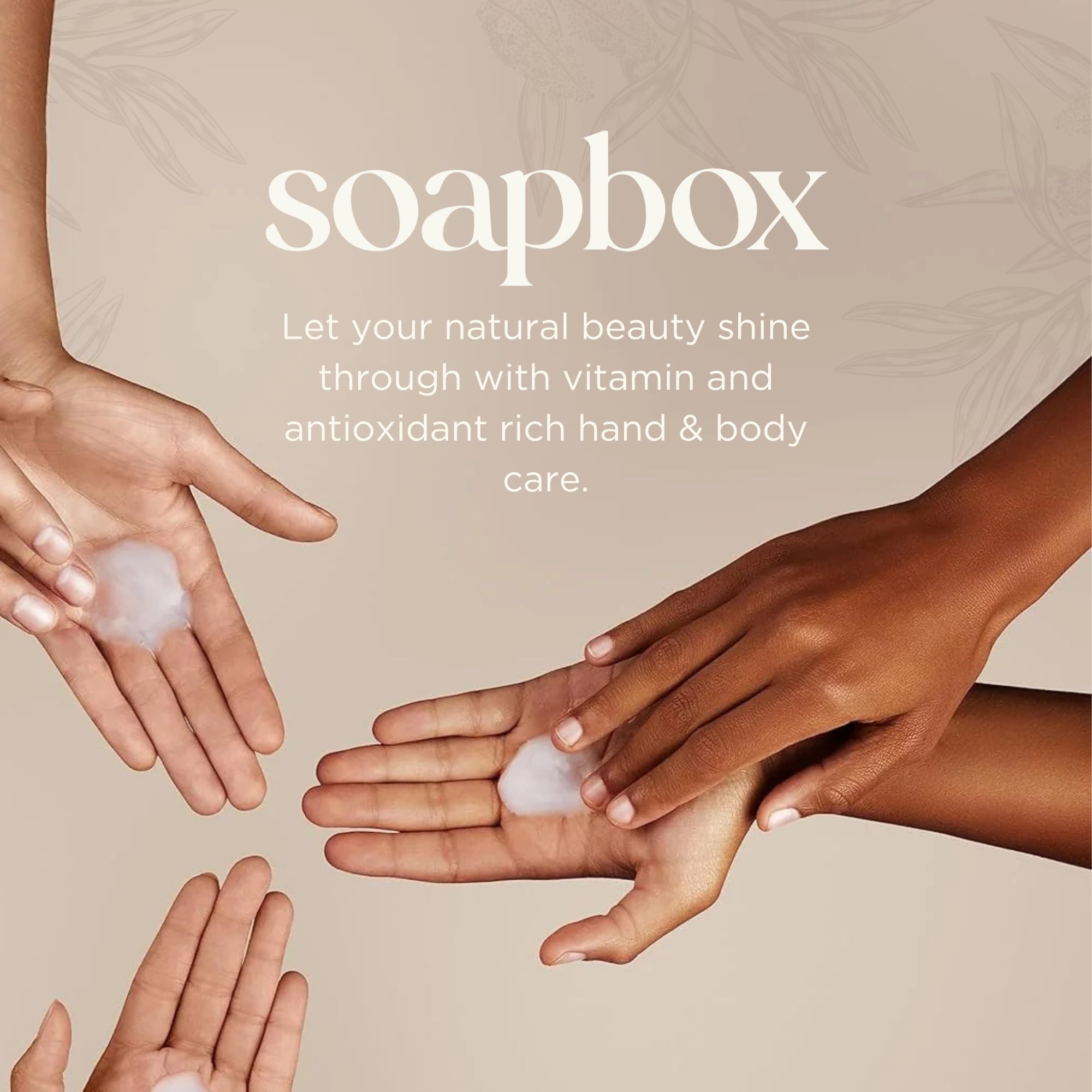 soapbox mains coco lait santal: hydratation prolongée après chaque lavage.