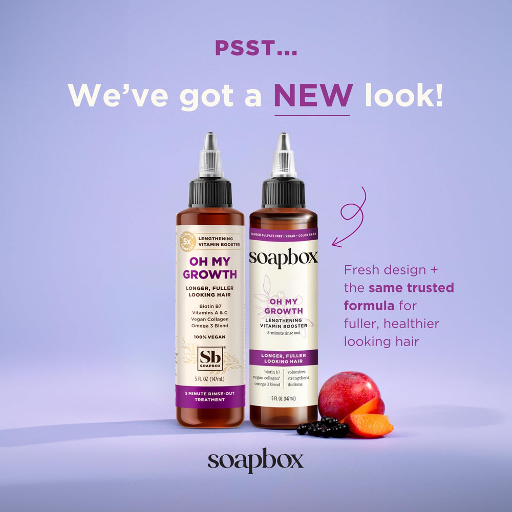Soapbox Oh My Growth - pompe du flacon pour une application précise et facile.