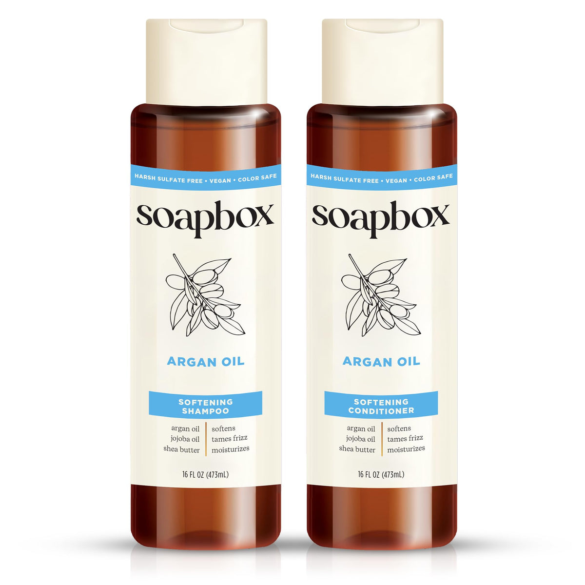 Soapbox Shampoing Argan – contrôle des frisottis et douceur.