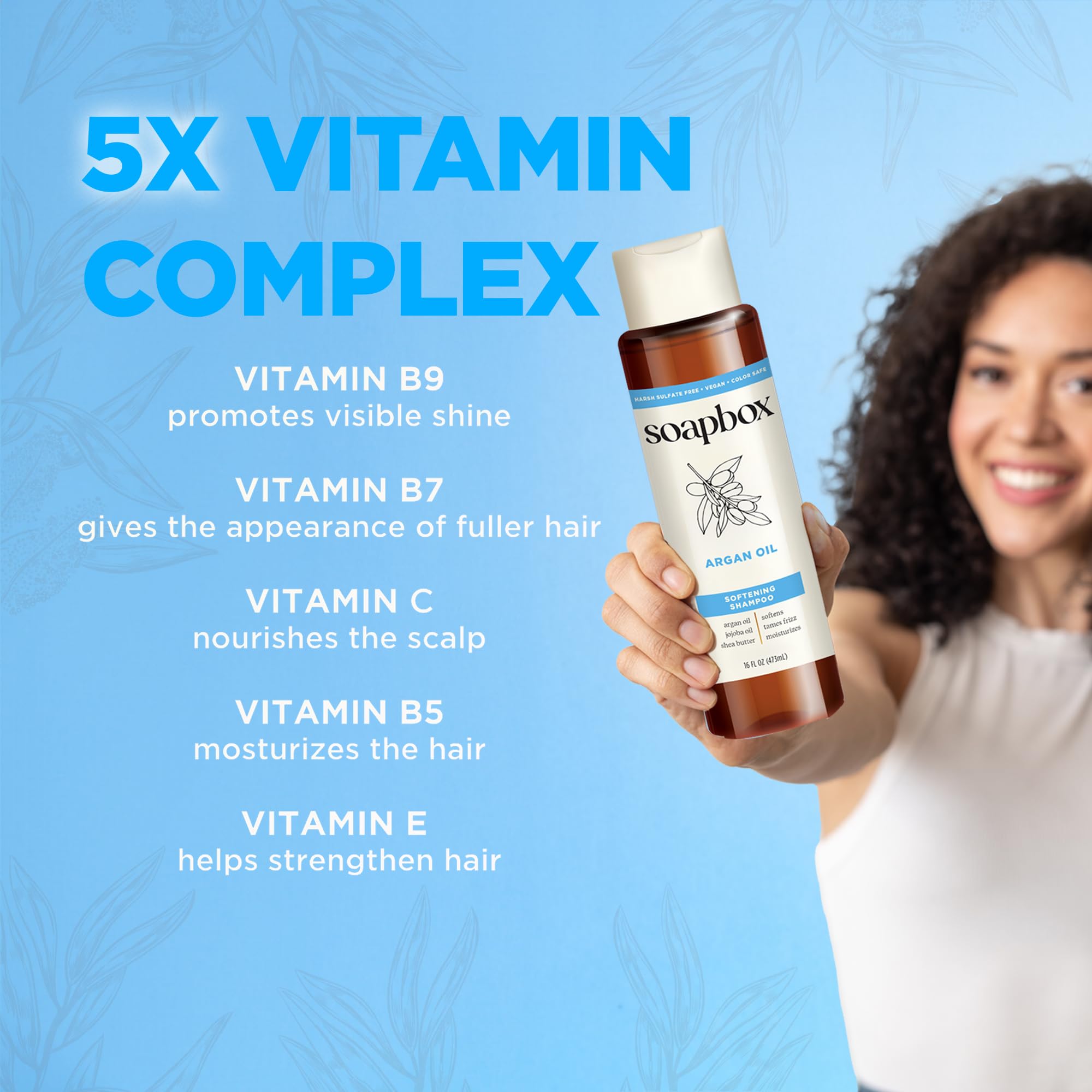 Soapbox Shampoing Argan – protection de la couleur et éclat.