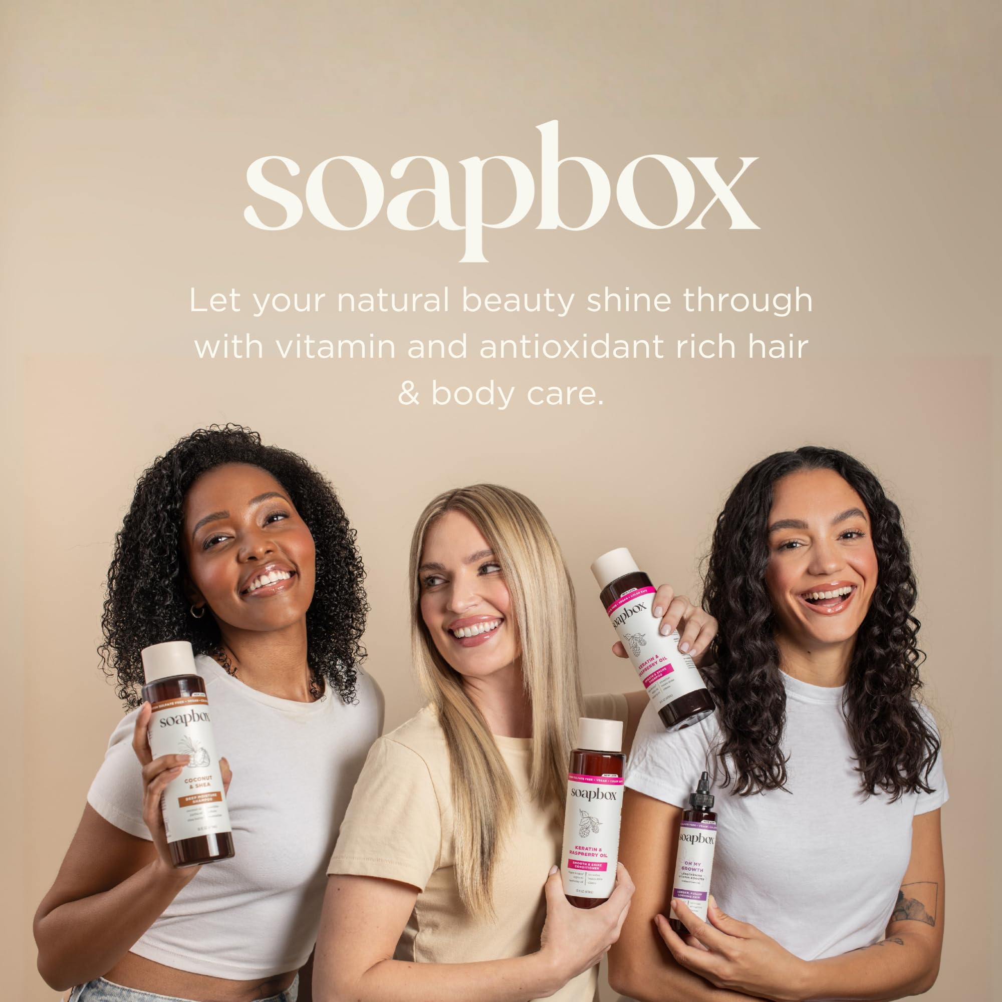 Soapbox tenue douce et brillance subtile.