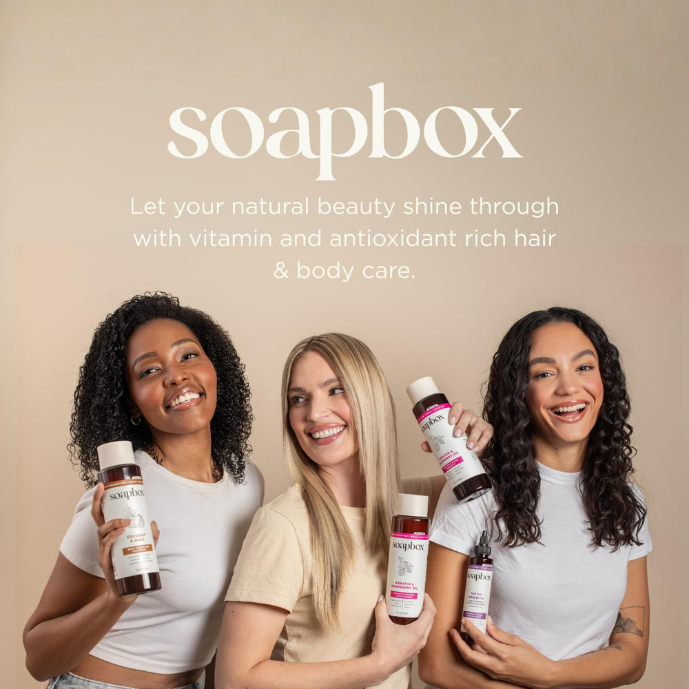 Soapbox tenue douce et brillance subtile.