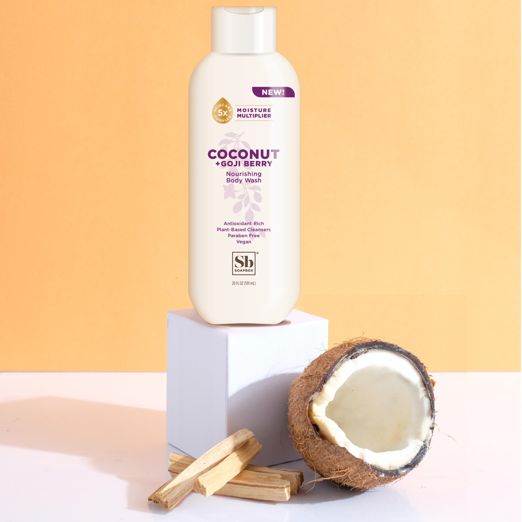 Soapbox Texture Cremeuse Douche Flacon, sensation soyeuse après chaque lavage.