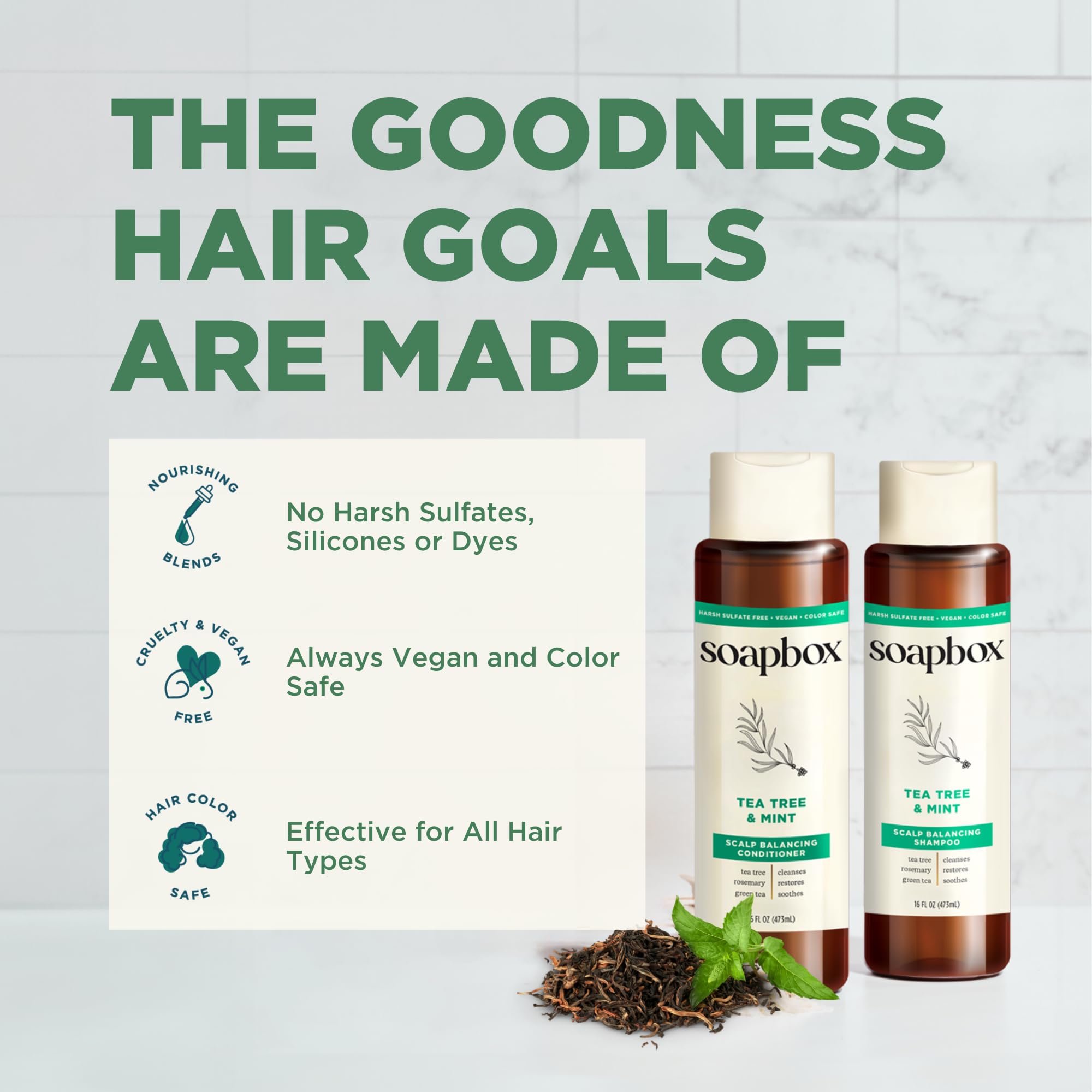 Mode d’emploi Soapbox: convient à tous types de cheveux pour routine simple.