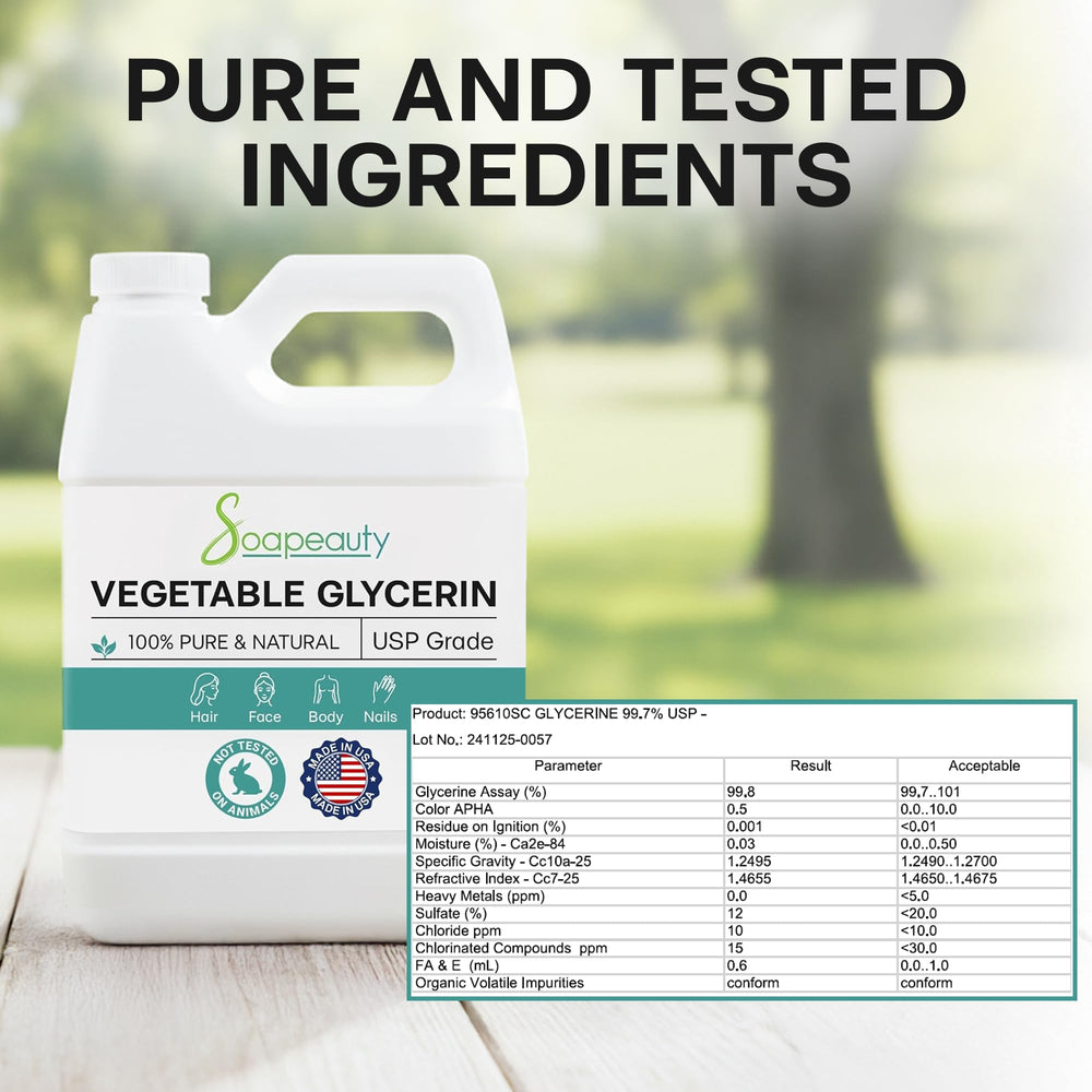 Soapeauty glycérine végétale — soin visage, hydratation douce et compatible avec crèmes.