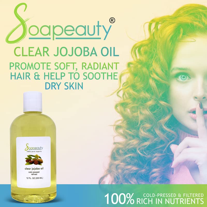 Soapeauty Huile de Jojoba Claire — application visage pour hydratation légère.