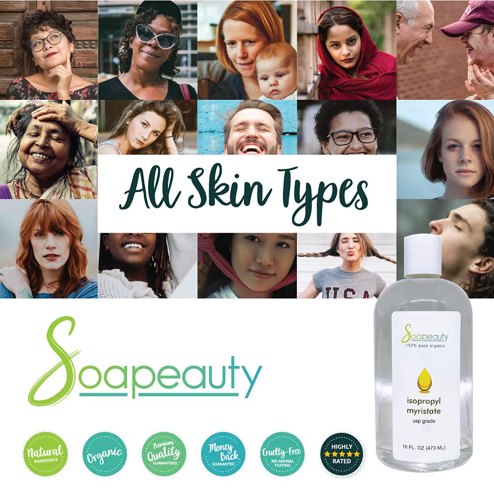 Soapeauty Isopropyl Myristate aids solubility of actives like sunscreens.