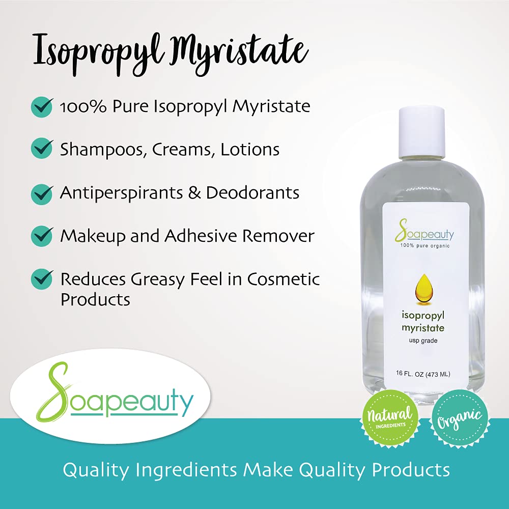 Soapeauty Isopropyl Myristate demonstrates velvety texture for creams and lotions.