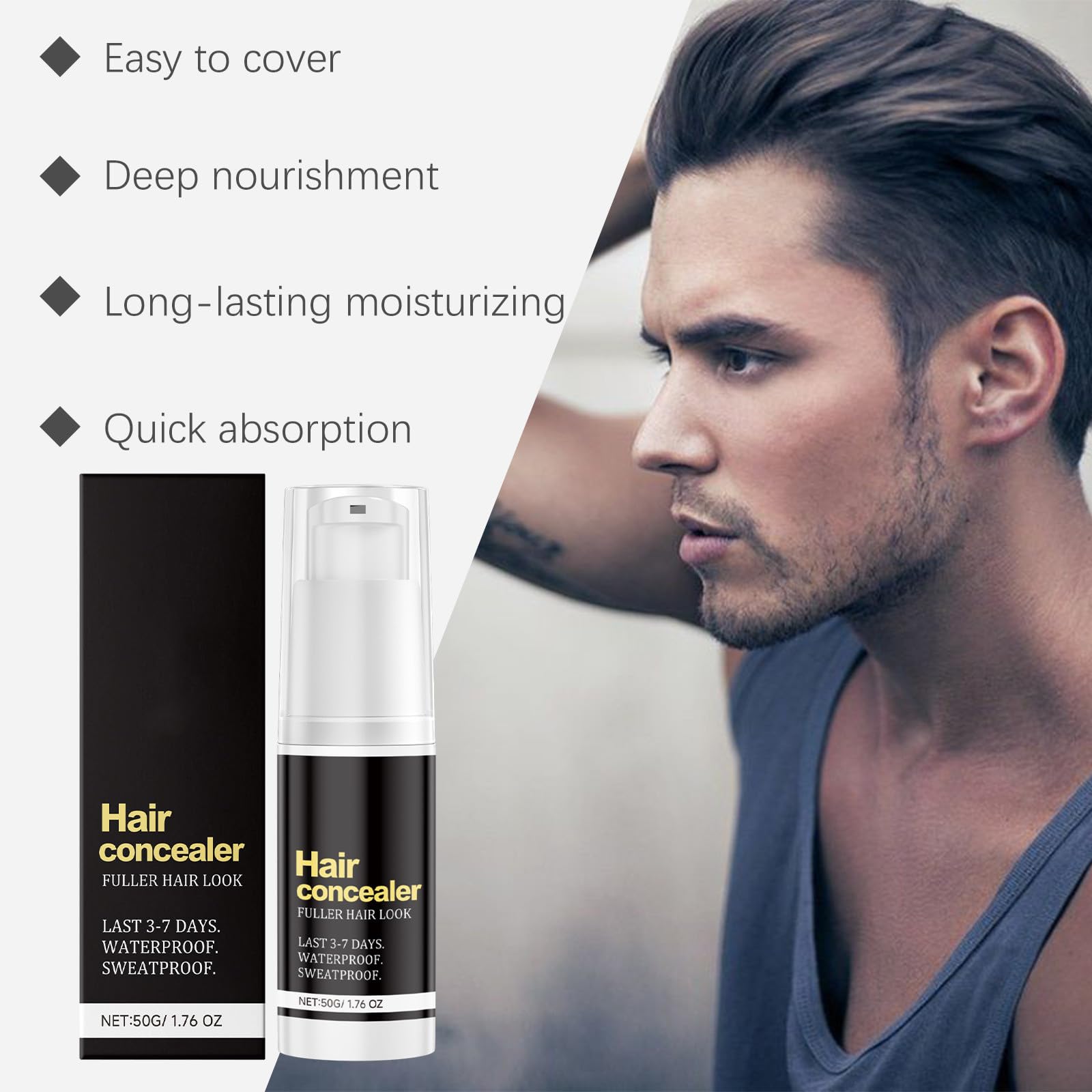 Application précise du correcteur capillaire Soelegant sur les racines.