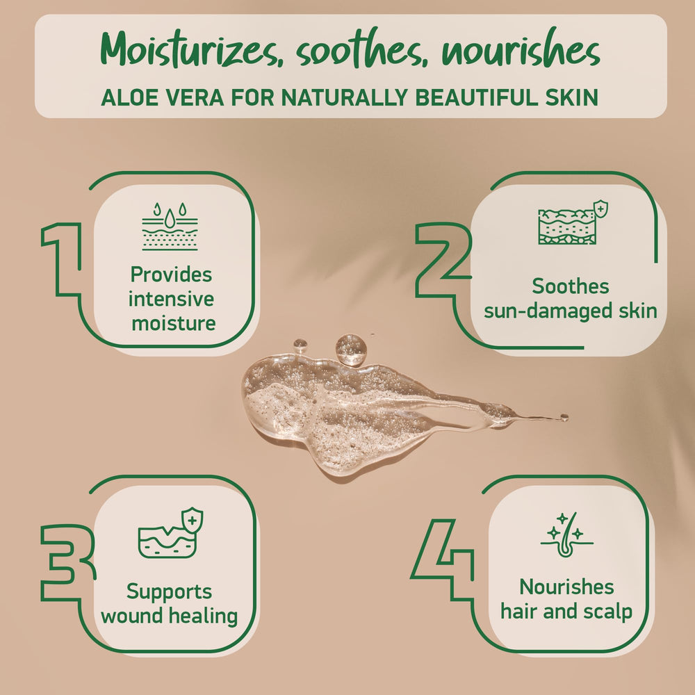 Soena Aloe Vera Gel soin visage quotidien, peau douce et hydratée